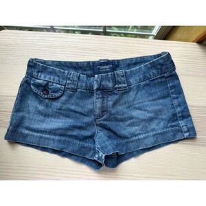 American Eagle Y2K vintage‎ Shorts Denim Blue Low Rise Size 2 grunge micro mini